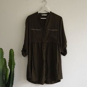 Army green Zara dress